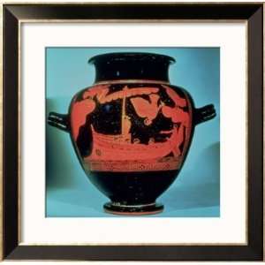  Odysseus and the Sirens, Athenian Red Figure Stamnos Vase 