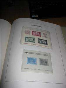 Davo Hingless United Nations Stamp Album & Stamps 2 volume  
