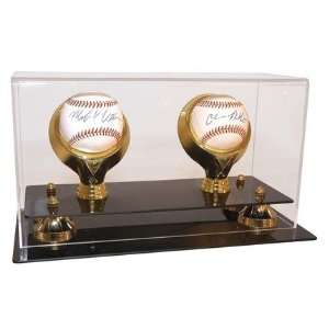 Ultimate 2 Ball with Gold Rings and Riser Display Case  