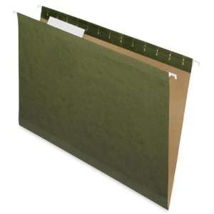  Hanging File Folders,Recycled,1/3 Cut,Legal,25/BX,Green 