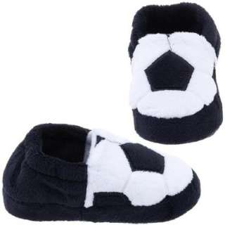   Soccer Ball Embroidered Moccasin Toddler Boys Indoor Slipper: Shoes