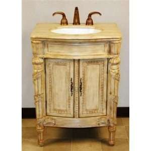  HYP 0134 T UIC 26 26 Single Sink Cabinet   Travertine Top 