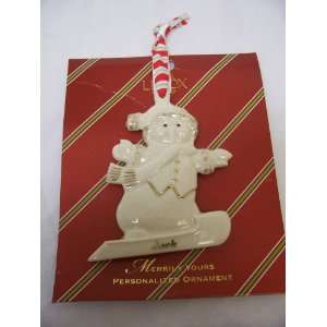  Lenox Merrily Yours Personalized Ornament Jack