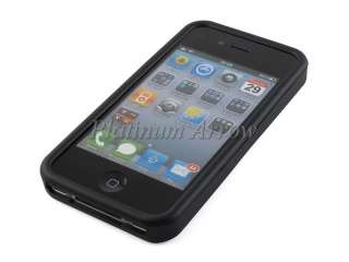 Soft Silicone Case Skin Cover for Apple iPhone 4 Keyboard Black  