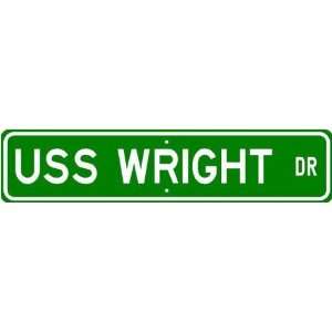  USS WRIGHT AVB 3 Street Sign   Navy