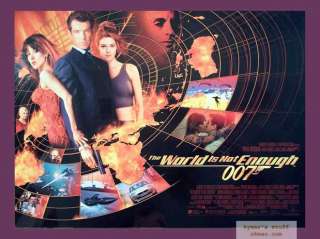WORLD IS NOT ENOUGH James Bond Orig UK Quad Poster  