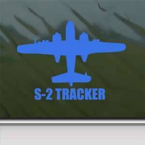  S 2 TRACKER Blue Decal Military Soldier Window Blue 
