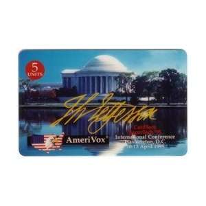  Collectible Phone Card: 5u Thomas Jefferson Memorial 