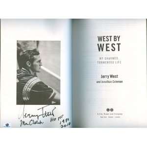  GAI Authentic Jerry West West By West Autograph Book w 