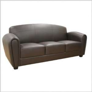  3007 206 sofa Baxton Studio Sally Brown Leather Modern 