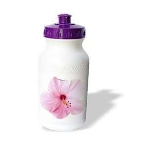  Florene Macro   Pink Hibiscus On White   Water Bottles 