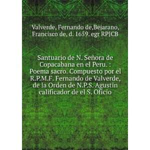 SeÃ±ora de Copacabana en el Peru. : Poema sacro. Compuesto por el R 