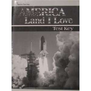  America Land I Love Teacher test Key Unknown Books