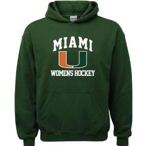  Miami Hurricanes Forest Green Youth Womens Hockey Arch 