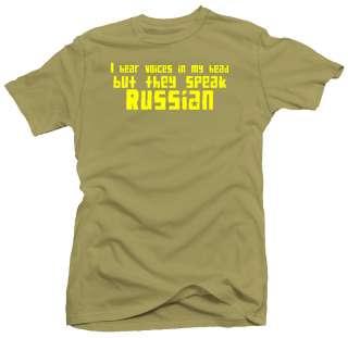 Russian Voices Funny CCCP USSR Communist New T shirt  