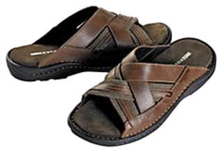 Rockport Mens Leather Cool, Comfortable & Attractive Slide Sandals 