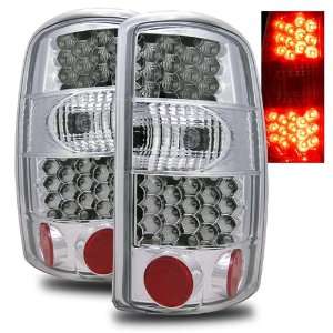 00 06 Chevy Surburban Chrome LED Tail Lights (Will Fit Models With 