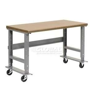   Mobile Shop Top Safety Edge Work Bench  Adjustable Height   1 3/4 Top