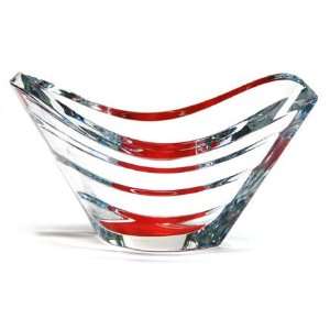 Baccarat Crystal Wave Red Bowl 135 2104987
