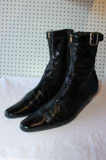 PRADA Women 60s Style Vtg MOD GO GO Ankle Boots Sz 9.5  
