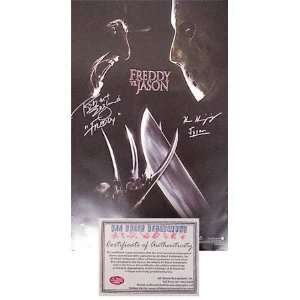  Freddy vs Jason Hand Signed Full Size Movie Poster