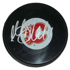  Mikael Backlund Signed Calgary Flames Hockey Puck Sports 