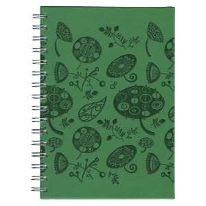  Pierre Belvedere Pixie A5 Wire O Spiral Notebook, Kelly 