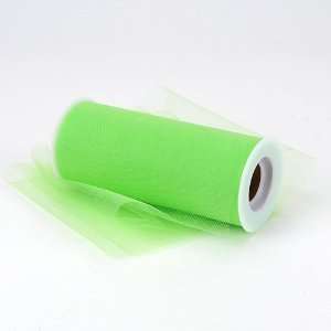  Premium Nylon Tulle Fabric 18 inch 25 Yards, Apple Green 