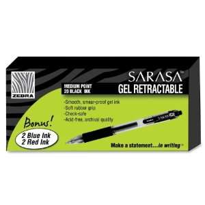  Zebra Pen Sarasa Gel Pen,Ink Color: Black   Barrel Color 