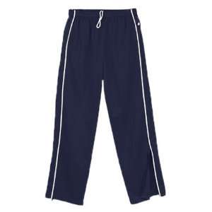  Badger Adult Youth Brush Tricot Warm Up Pants NAVY/WHITE 