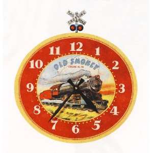  Old Smokey Train Wall Clock: Home & Kitchen