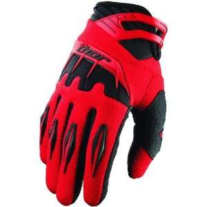  Thor Motocross Youth Spectrum Gloves   X Small/Red 