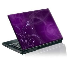   Taylorhe laptop skin protective decal beautiful purple flower scene