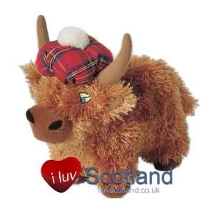  Highland Cow Large Soft Toy Tammy Hat: Toys & Games