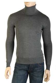 NEW DIOR HOMME MENS LUXURY GRAY WOOL TURTLENECK SWEATER SMALL  