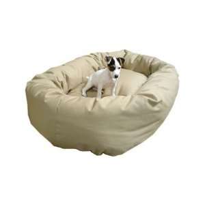  Bagel Dog Bed Fabric: Khaki (As shown), Size: Medium (28 