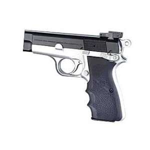  Hogue grips grip Rubber Black Browning Hi Power: Sports 