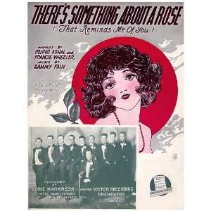   Card Sheet Music Theres Something About A Rose: Home & Kitchen