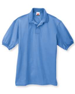 Mens Hanes 5.2 oz Stedman Blended Jersey Polo Shirt  