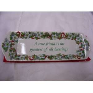  Spode Holidays Together True Friend Rect. Mint Tray 