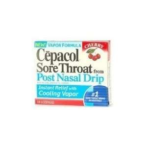  Cepacol Lozenges Post Nasal Drip Cherry BOX OF18 