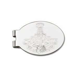   Stanley Cup Champions Laser Etched Oval Money Clip