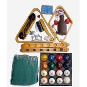   Pool Table Accessory Kit W Tech Style Balls: Sports & Outdoors