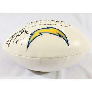 Ryan Mathews Autographed Logo Football   GAI   Autographed Footballs