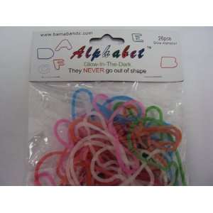  Bama Bandz Alphabet Glow in the Dark Bands Rubber Bandz 