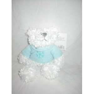  Pet Central Squeaky Holiday Bear with Blue Snowflake 