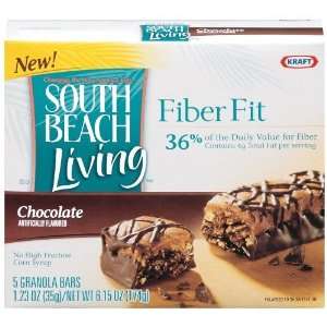 South Beach Living Fiber Fit Chocolate Granola Bars, 6 count:  