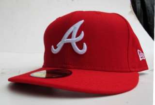 Atlanta Braves Red White All Sizes Cap Hat by New Era  