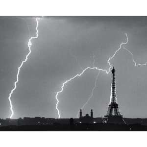  Orages Sur Paris Poster Print