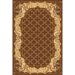  Rugs America New Vision 1375 Trellis Brown 53 Round 